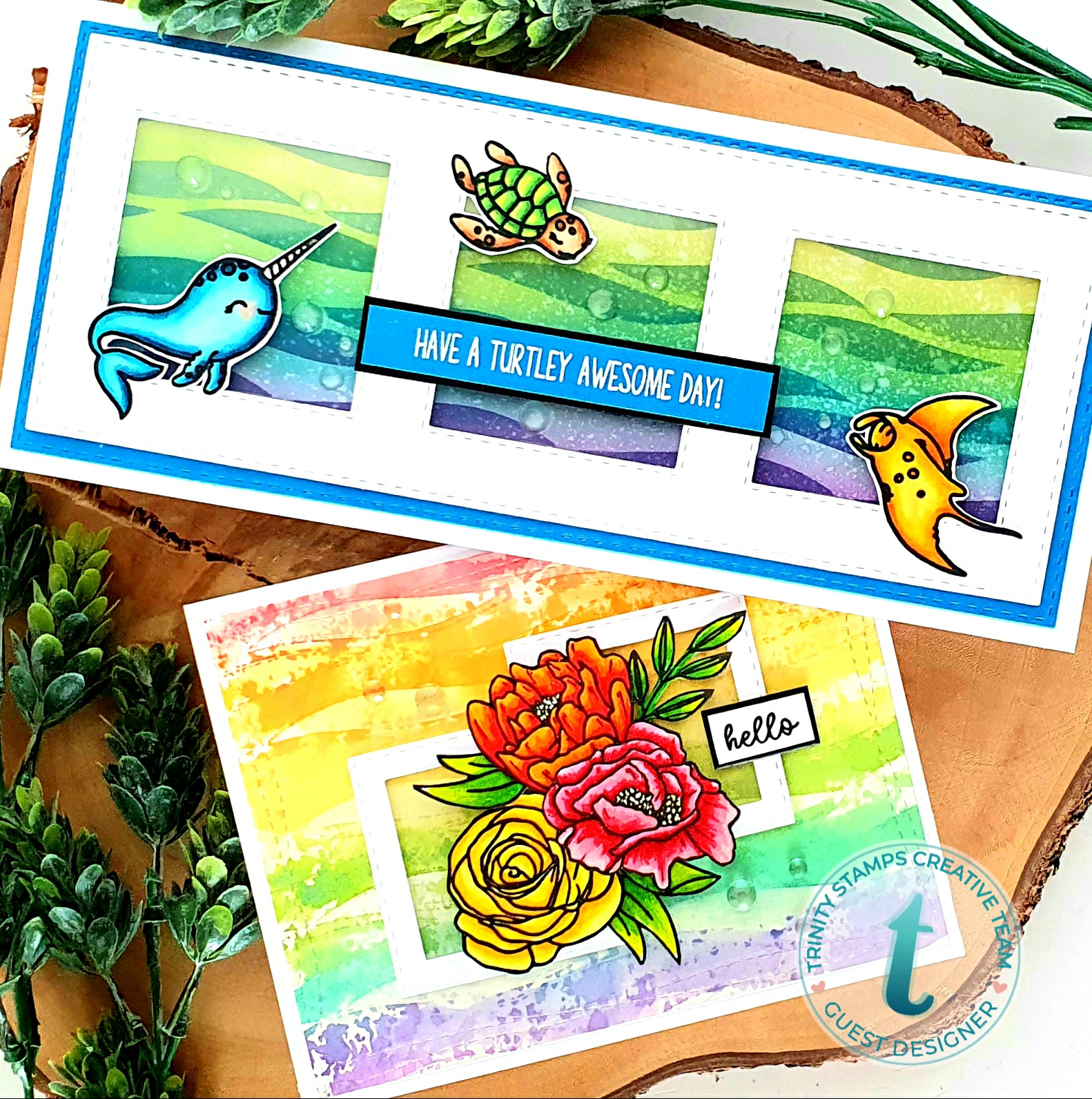 Making Waves! Four for One with Trinity Stamps – Craftyanna Studio